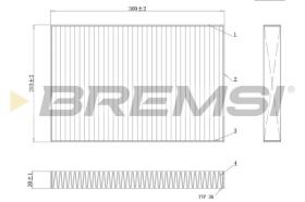  FC0495C - CABIN FILTER AUDI, SEAT