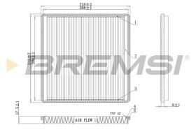  FC0500 - CABIN FILTER TOYOTA, LEXUS, SUBARU