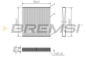  FC0849 - CABIN FILTER HONDA