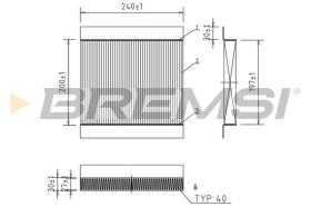  FC0854 - CABIN FILTER HONDA