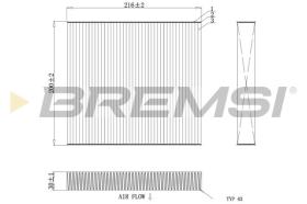  FC0855 - CABIN FILTER FIAT, PEUGEOT, CITROEN