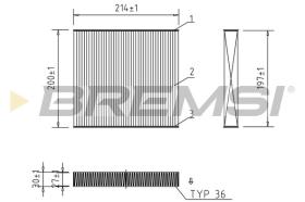  FC0905 - CABIN FILTER FORD