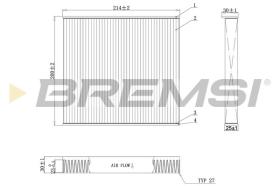  FC0905C - CABIN FILTER FORD