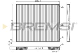  FC0921 - CABIN FILTER KIA