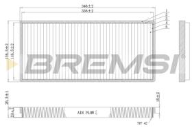  FC0956C - CABIN FILTER FORD, MAZDA