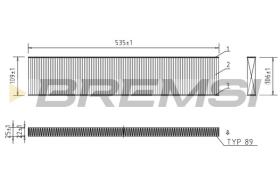  FC0960 - CABIN FILTER FORD, VW, SEAT