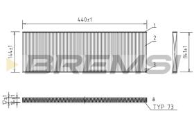  FC0967 - CABIN FILTER FIAT, PEUGEOT, CITROEN