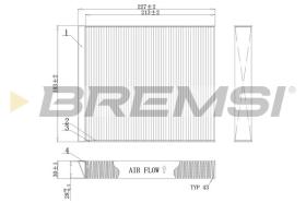  FC0971 - CABIN FILTER RENAULT