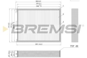  FC0990 - CABIN FILTER KIA, HYUNDAI