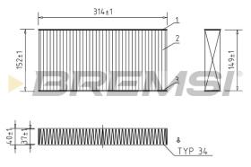  FC0997C - CABIN FILTER PEUGEOT, CITROEN