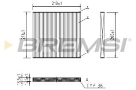  FC1328 - CABIN FILTER PEUGEOT, CITROEN