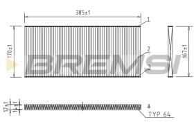  FC1330 - CABIN FILTER FIAT, ALFA ROMEO, LANCIA