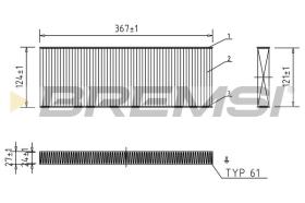  FC1339 - CABIN FILTER FORD