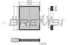  FC1527 - CABIN FILTER HYUNDAI