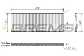  FC1532 - CABIN FILTER OPEL, IRMSCHER