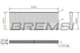  FC1545 - CABIN FILTER OPEL