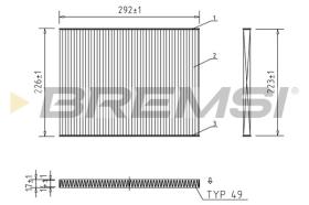  FC1919 - CABIN FILTER OPEL