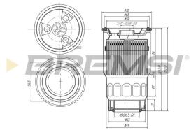  FE0046 - FUEL FILTER TOYOTA, MAZDA, SUBARU