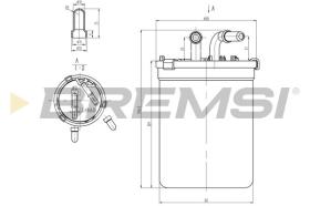  FE0055 - FUEL FILTER VW, AUDI, SKODA, SEAT