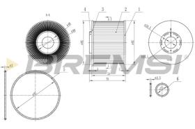  FE0343 - FUEL FILTER FIAT, FORD, PEUGEOT, DS