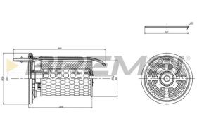  FE0364 - FUEL FILTER PEUGEOT, CITROEN