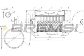  FE0771 - FUEL FILTER VOLVO