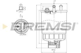  FE0818 - FUEL FILTER FORD, VW, MG, LAND ROVER