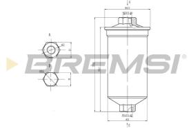  FE0843 - FUEL FILTER FIAT, FORD, RENAULT, VW