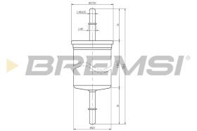  FE1319 - FUEL FILTER FORD, VOLVO, MAZDA