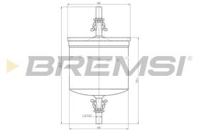  FE1891 - FUEL FILTER MITSUBISHI, VOLVO, INDIGO