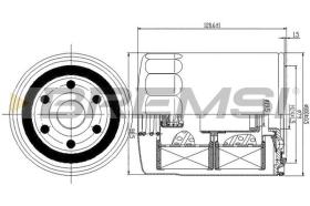  FL0711 - OIL FILTER FORD, TOYOTA, VW, MAZDA