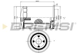  FL1462 - OIL FILTER JOHN DEERE