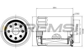  FL1466 - OIL FILTER FORD, NISSAN, INFINITI